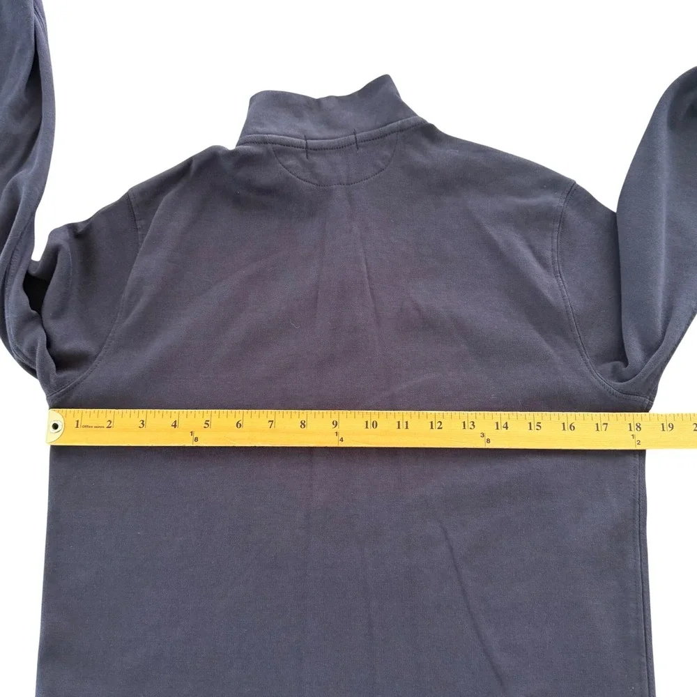 Polo Ralph Lauren Boys Navy Blue Cotton Quarter Zip Pullover Sweater XL 18-20